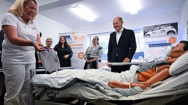 Scholz im Krankenhaus